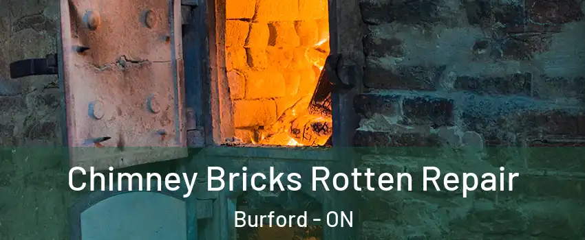 Chimney Bricks Rotten Repair Burford - ON