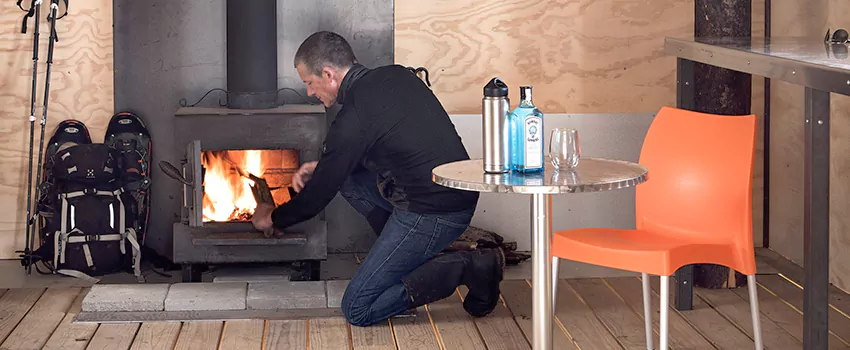 Open Hearth Wood Fireplace Installation in Brant, ON